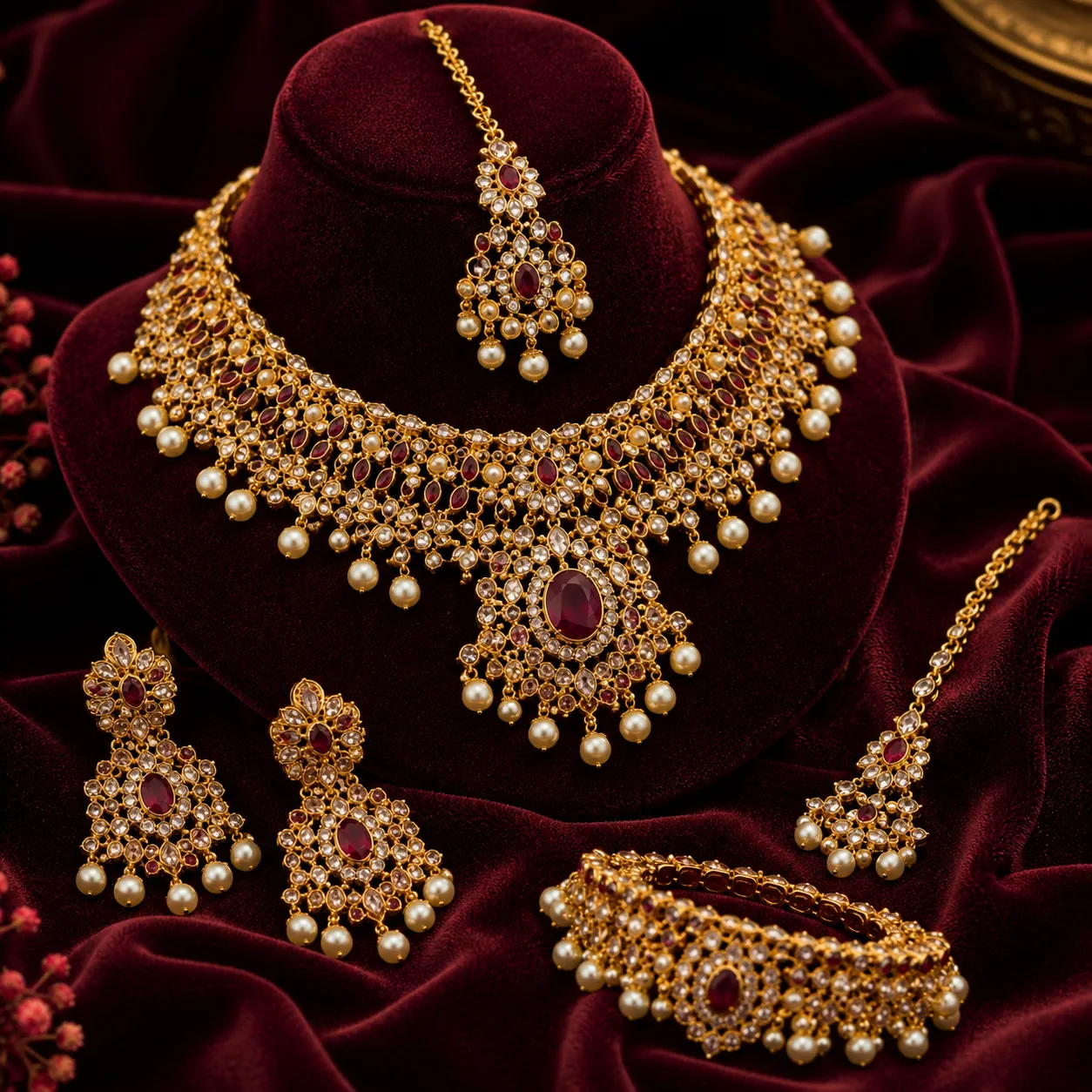 Royal Bridal Heritage Gold Plated Jewellery Set
