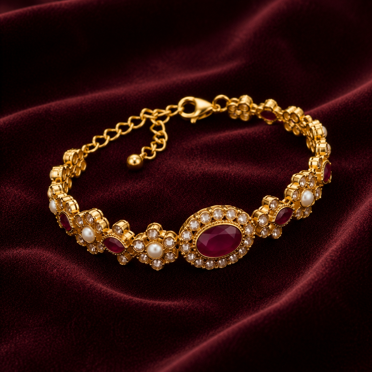 Royal Heritage Gold Plated Bracelet for Women